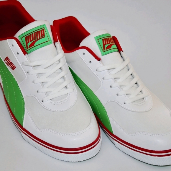 Puma Other - Rare PUMA Sports Shoes Men's US9 Italy Color Red White Green Sneakers  NEW